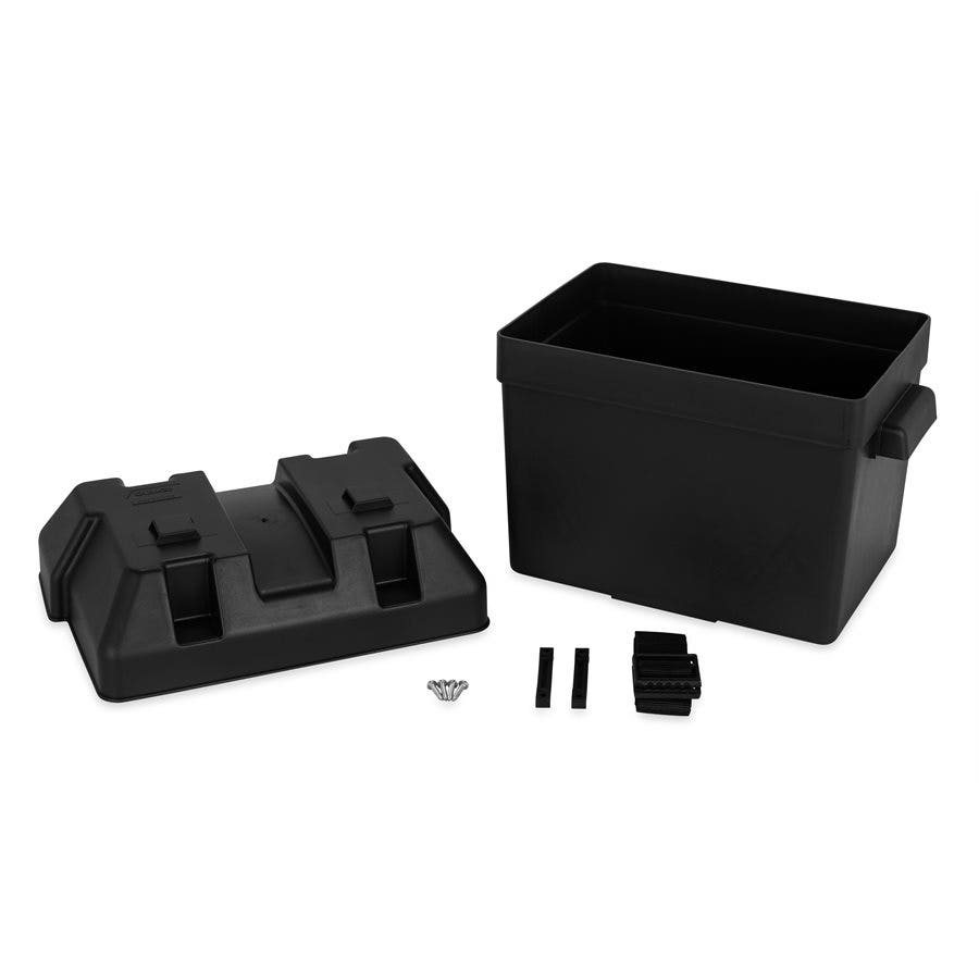 Camco Heavy Duty Battery Box With Straps And Hardware - Group 24  Safely Stores