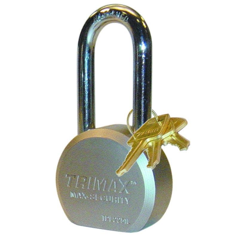 Trimax Tpl2251l Hardened 64Mm Solid Steel Padlock 2.25" X 11Mm Dia. Shackle -