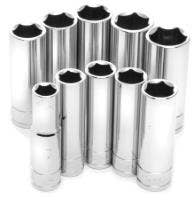 Wilmar 10Pc 3.8In Dr Met Dw   Socket Set  Type - Metric, Socket Type - Hex,