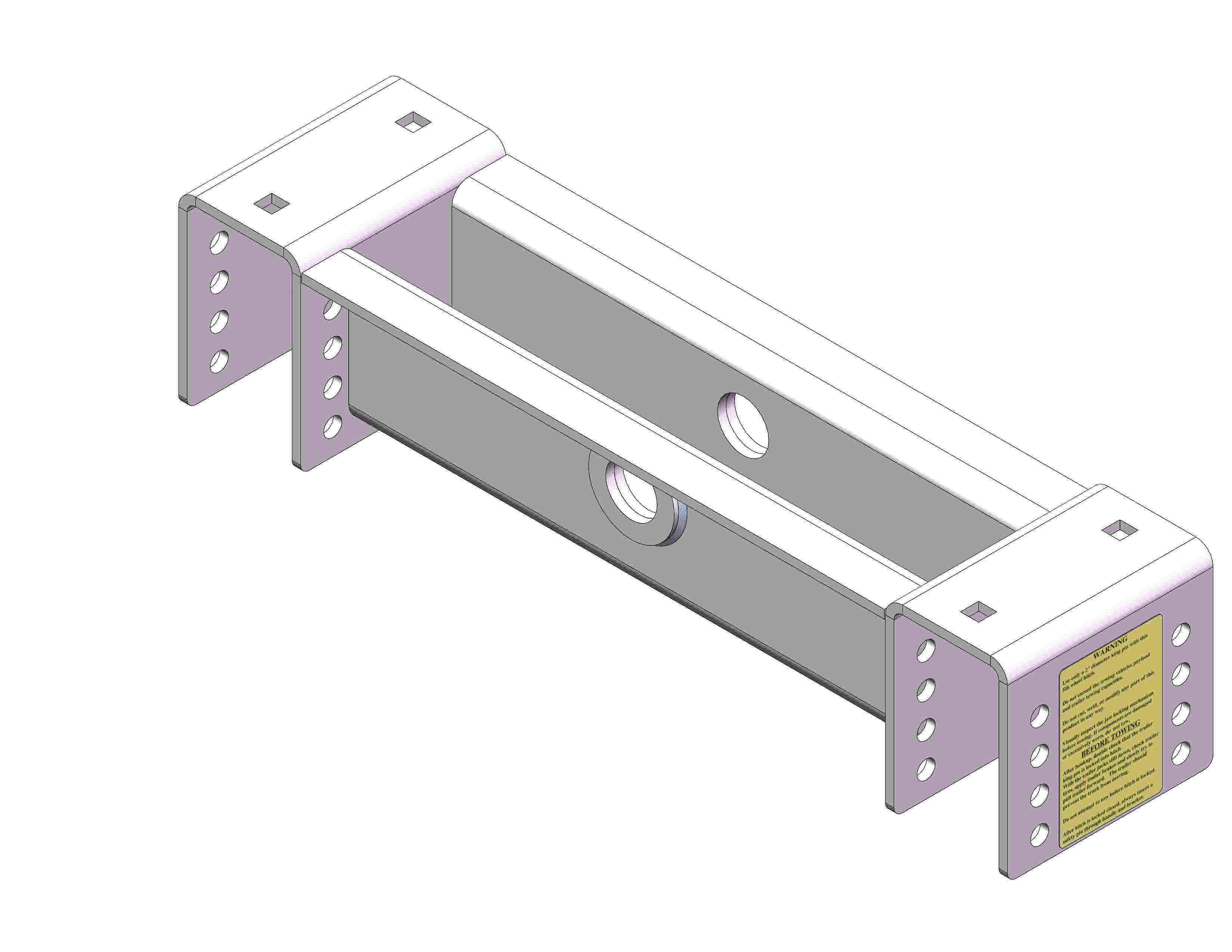 Husky Towing Products 31580 Cross Beam Kit For 16Kw  Towing Products  Cross Beam