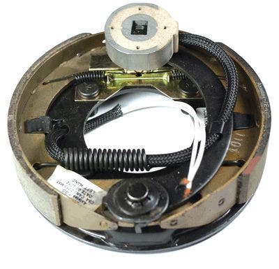 Husky 30789 Black Painted 7" X 1.25" Left Hand Electric Brake Assembly - (600